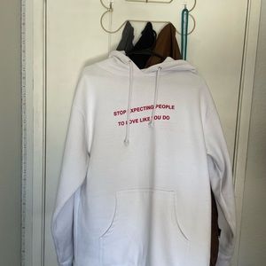 we're not really strangers hoodie
